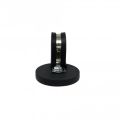 43mm dia x 6mm high Rubber Coated Cable Holding Magnet With 25mm Rubber Clamp - 8kg Pull