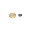 12mm dia x 2mm thick x 3.2mm c/sink Nickel Plated Mild Steel Disc