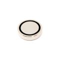 60mm dia x 14.5mm thick N42 Neodymium Glue In Pot Magnet - 120kg Pull