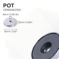 66mm dia x 10mm thick x 8mm hole Ferrite Pot Magnet - 39kg Pull