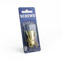 SCREWD Picture Hanger Kit - 5 Picture Hangers & 5 Semi-Round Head Nails (5 Packs)
