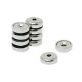 16mm dia x 5mm thick x 3mm c/sink N42 Neodymium Pot Magnet - 9.6kg Pull