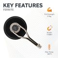 36mm dia Ferrite Pot Magnet with Swivel Hook - 2.3kg Pull