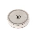60mm dia x 15mm thick N42 Neodymium Pot Magnet with M8 Internal Thread - 139kg Pull