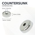 16mm dia Neodymium Pot Magnets, Steel Discs & Screws Pack