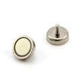 25mm dia x 8mm thick x M5 stud N42 Neodymium Pot Magnet - 20kg Pull