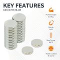 6mm dia x 1.5mm thick N42 Neodymium Magnet c/w Dimple on North - 0.54kg Pull
