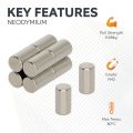 4mm dia x 7mm thick N42 Neodymium Magnets - 0.68kg Pull