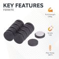 25mm dia x 5mm thick Y10 Ferrite Magnet with Adhesive Foam Pad - 0.6kg Pull