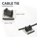 Magnetic Cable Tie Mount  26 x 23 x 6.3mm thick 6.1kg Pull