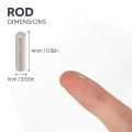 1mm dia x 4mm thick N42 Neodymium Magnets - 0.03kg Pull