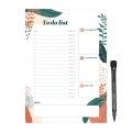 MagFlex® A4 Jungle Leaves To Do List Fridge Magnet - Flexible Magnetic Sheet