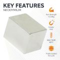 25.4mm x 19.05mm x 19.05mm thick N42 Neodymium Magnet - 13.32kg Pull - Licensed Material