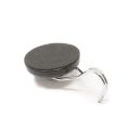 40mm dia Neodymium Pot Magnet with Rubber Base and Swivel Hook - 12kg Pull