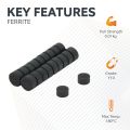 5mm dia x 3mm thick Y10 Ferrite Magnets - 0.054kg Pull