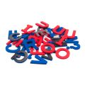 Fun with Magnets 108 Uppercase Magnetic Foam Letters + Punctuation (Red & Blue)