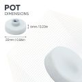 22mm dia x 6mm high Rubber Coated POS Magnet c/w M4 Boss Thread - 5kg Pull