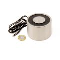 76.2mm dia x 50.8mm thick Electromagnet with 6mm Mounting Hole - 226kg Pull (12V DC / 12W)