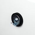 31mm dia x 6mm high Rubber Coated Magnet With 26mm Picture Hook - 5.7kg Pull