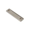 60 x 13.5 x 5mm thick Neodymium Channel Magnet w/ 2x 3.3mm c/sunk holes - 30kg Pull