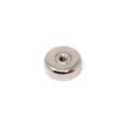 25mm dia x 8mm thick N42 Neodymium Pot Magnet with M5 Internal Thread - 10.5kg Pull