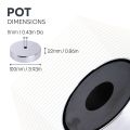 100mm dia x 22mm thick x 11mm hole Ferrite Pot Magnet  - 68kg Pull
