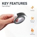 FerroFlex® 20mm Wide Ferrous Strip - 3M™ Self-Adhesive / Gloss White
