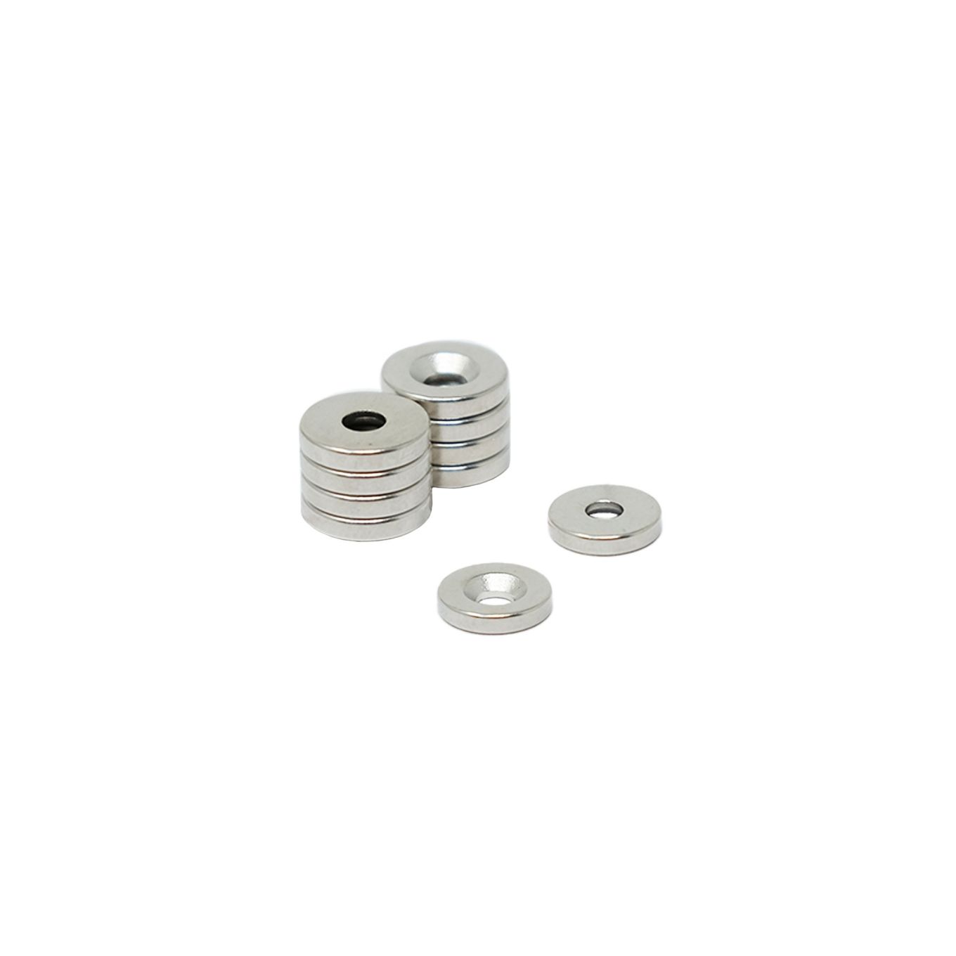 10mm dia x 2mm thick x 3mm c/sink Neodymium Magnet - 1.2kg Pull