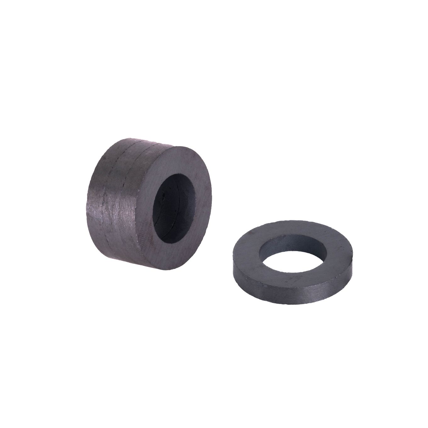 32mm O.D x 18mm I.D x 5.5mm thick Y30BH Ferrite Ring Magnet - 1kg Pull
