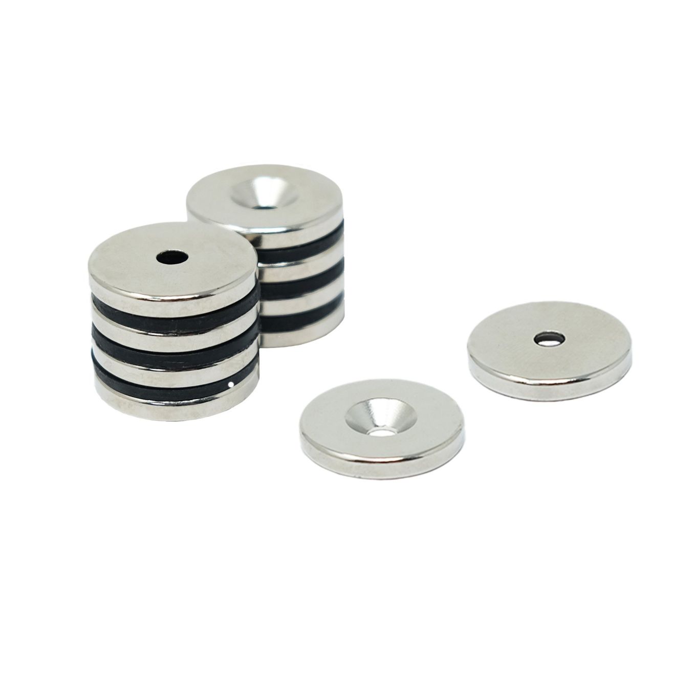 20mm dia x 3mm thick x 3.6mm c/s hole N42 Neodymium Magnet - 4.5kg Pull