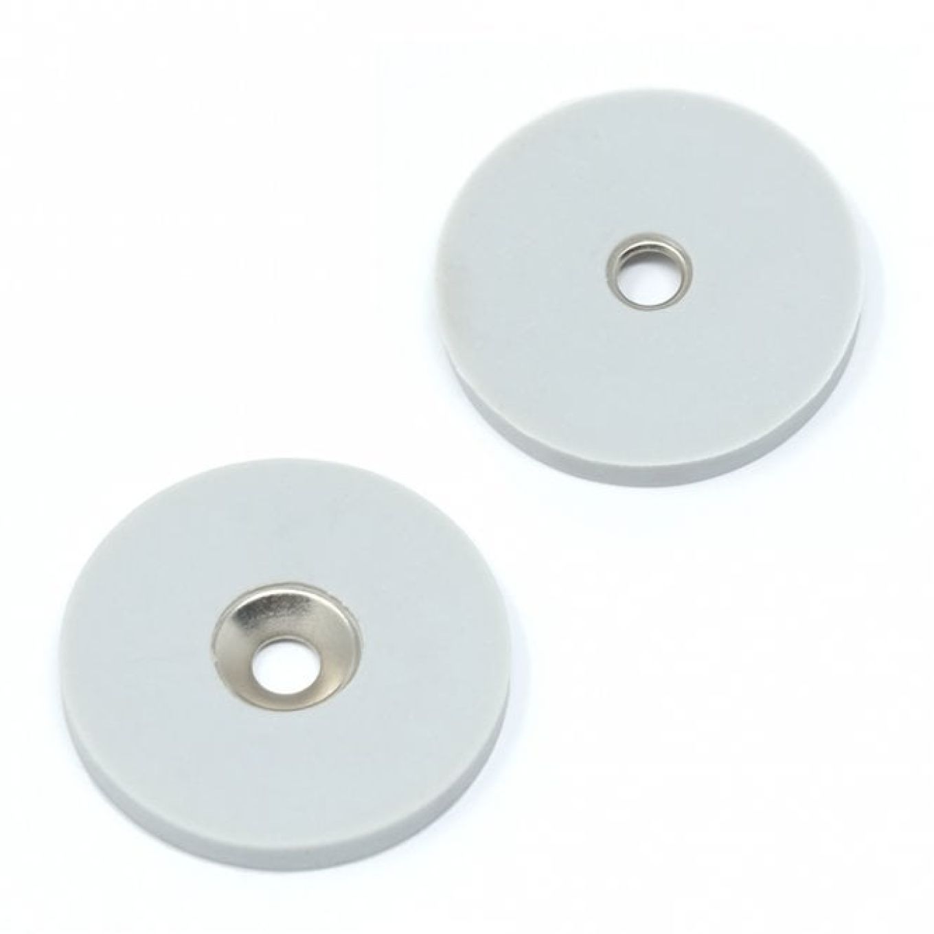 40mm dia x 5mm thick x 6.2mm c/sink Rubber Coated N42 Neodymium Magnet - 5kg Pull