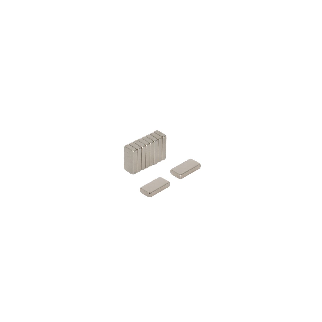 10 x 5 x 2mm thick N42 Neodymium Magnets - 1.1kg Pull