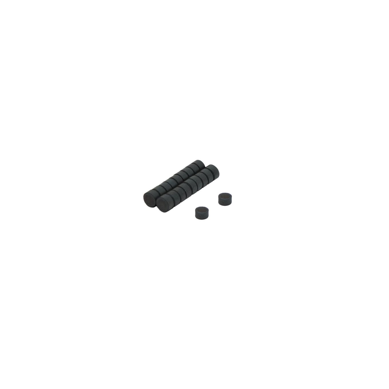 5mm dia x 3mm thick Y10 Ferrite Magnets - 0.054kg Pull