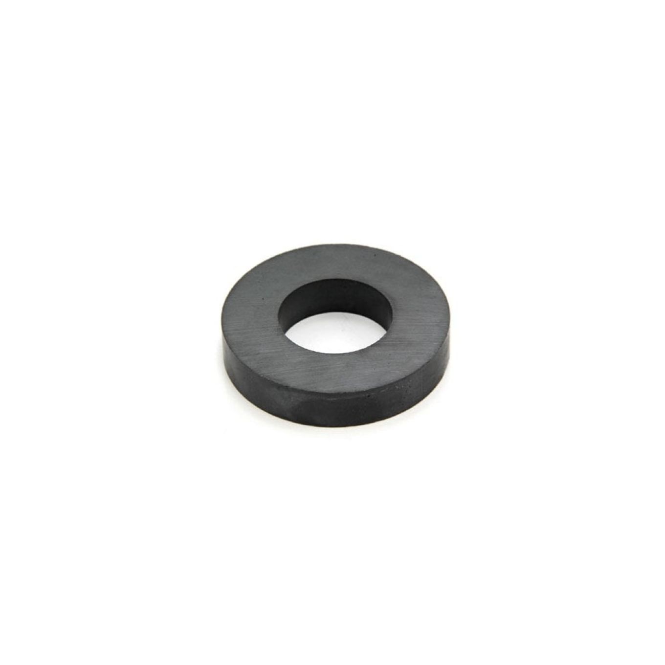 60mm O.D x 24mm I.D x 8mm thick Y30BH Ferrite Ring Magnet - 2.4kg Pull