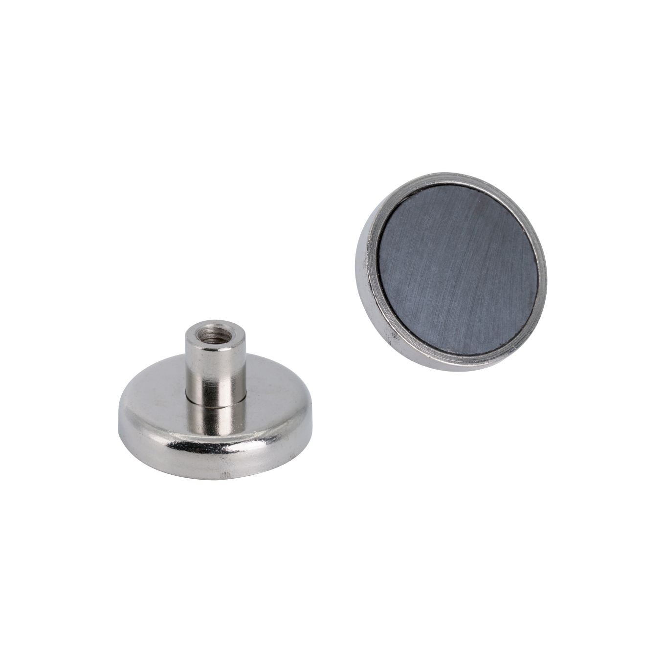 32mm dia x 18mm tall x M6 Thread Y30BH Ferrite Pot Magnet - 5.8kg Pull