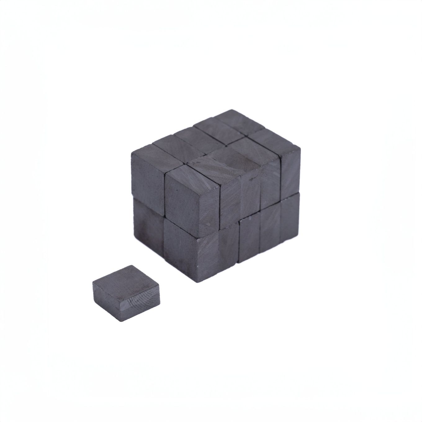 10 x 10 x 5mm thick Y10 Ferrite Magnet - 0.1kg Pull