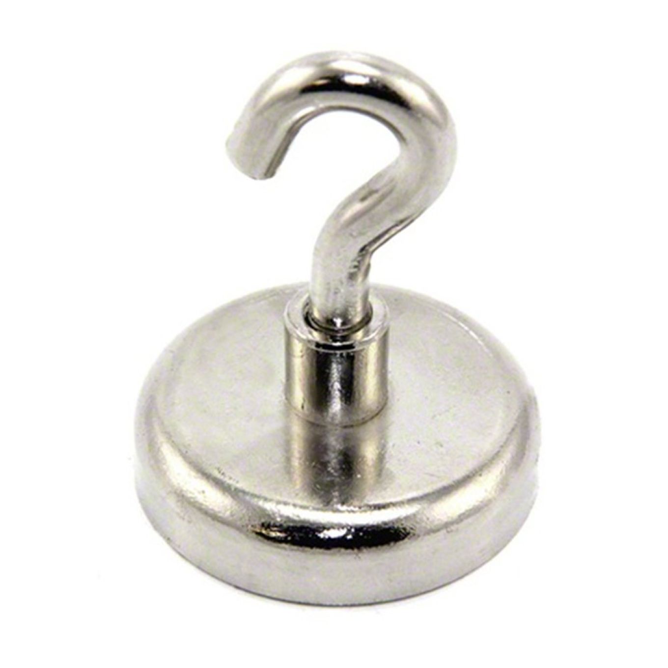 48mm dia Neodymium Clamping Magnet with M8 Hook or Eyebolt - 95kg Pull