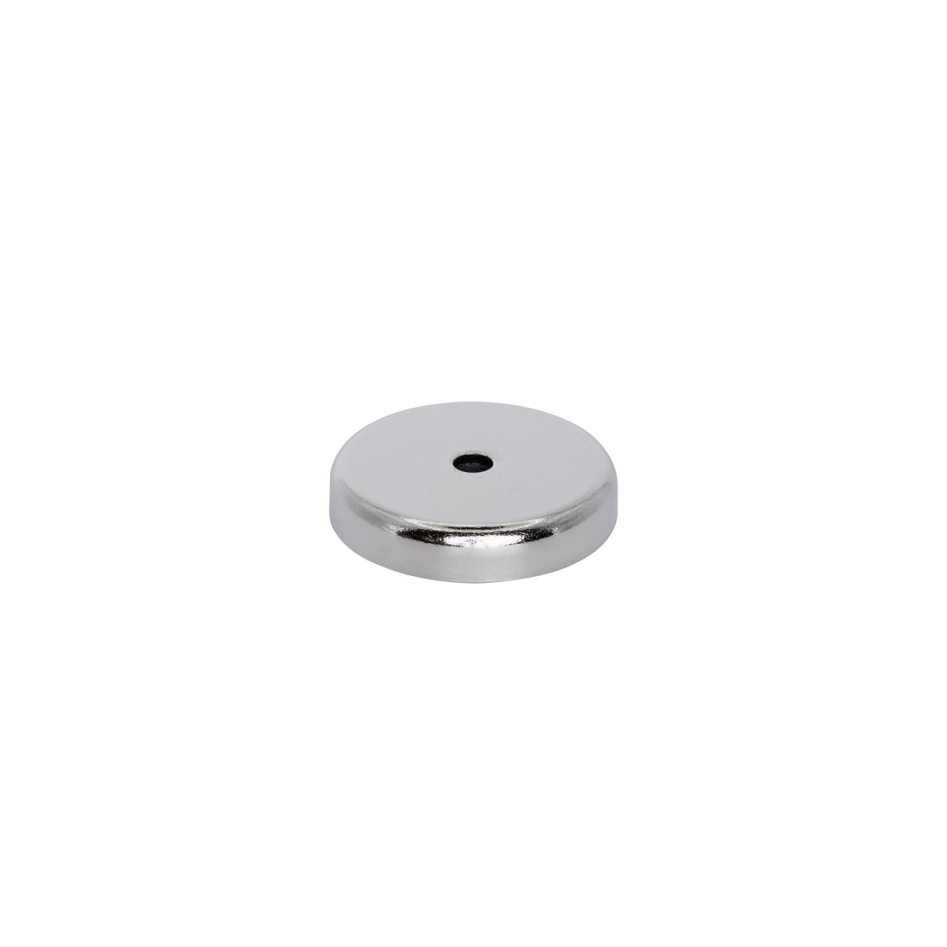 40mm dia x 8mm thick x 5mm c/sink Ferrite Y30BH Pot Magnet - 15kg Pull