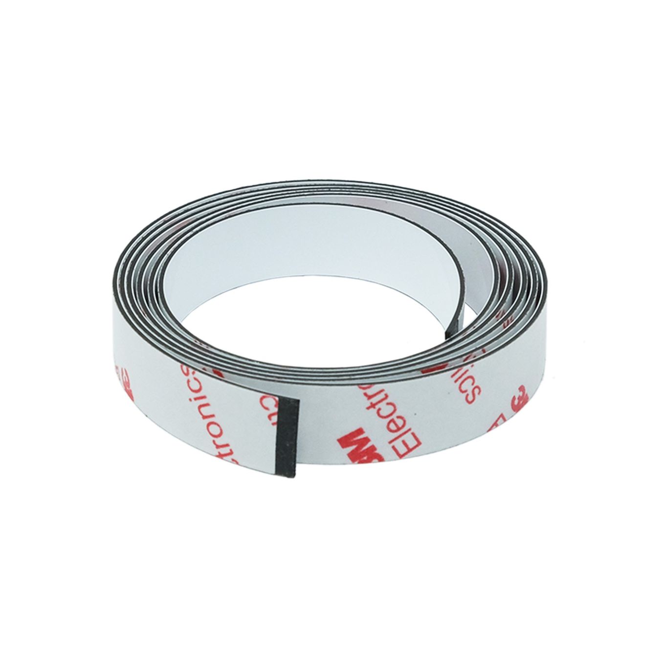 FerroFlex® 12.5mm Wide Ferrous Strip - 3M™ Self-Adhesive / Gloss White