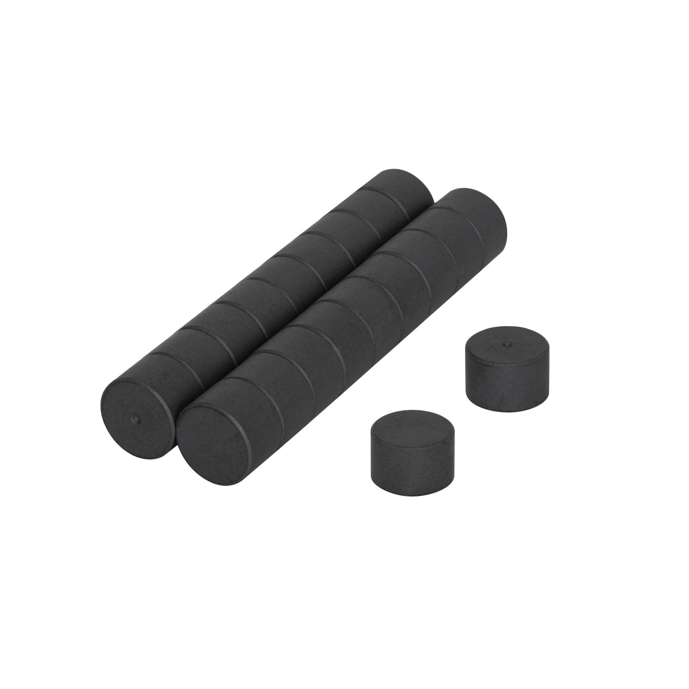 15mm dia x 10mm thick Y10 Ferrite Magnets - 0.3kg Pull