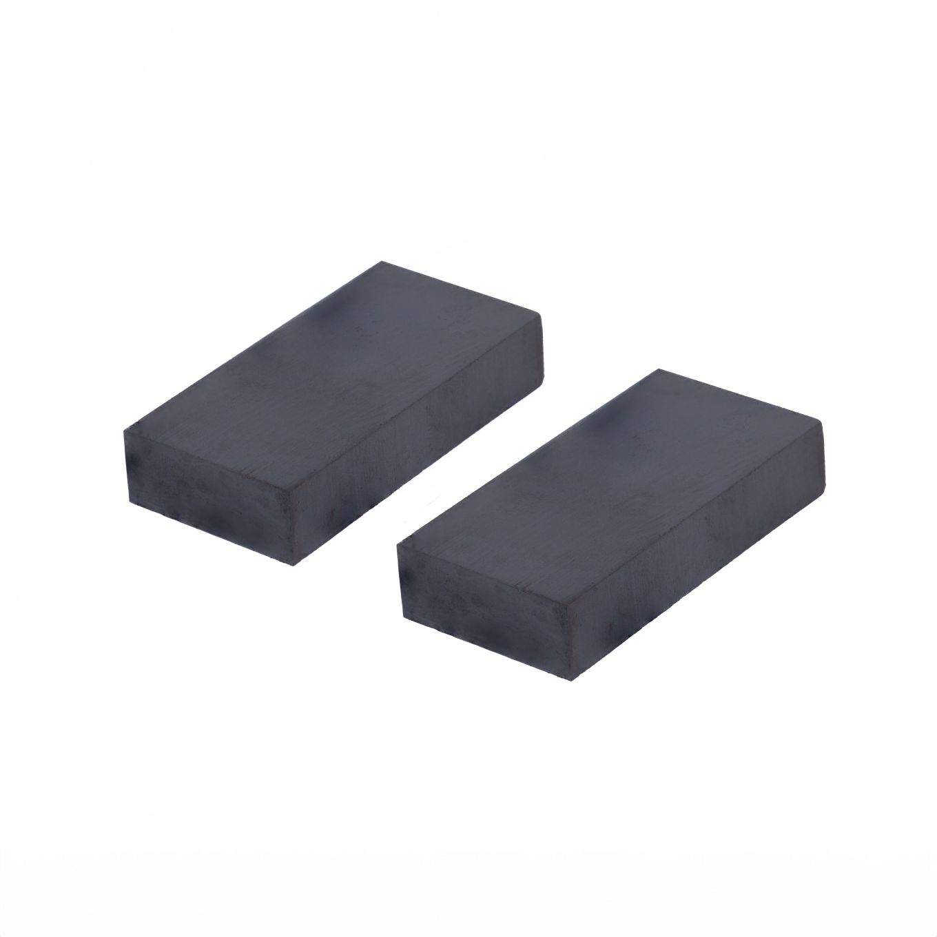 50 x 25 x 10mm thick Y30BH Ferrite Magnet - 3kg Pull