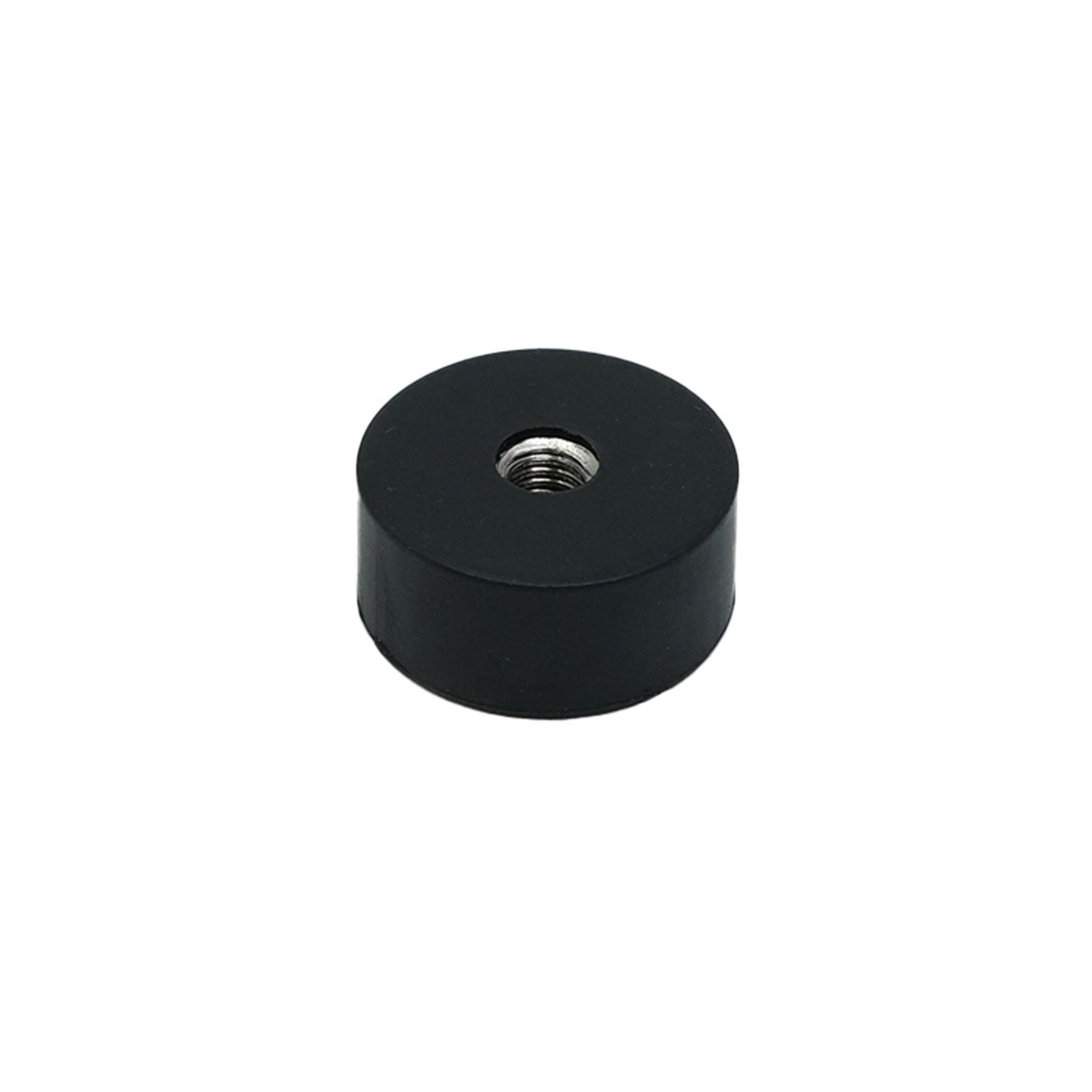 22mm dia x 10mm thick x M5 thread hole Rubber Coated Pot Magnet - 2.6kg Pull