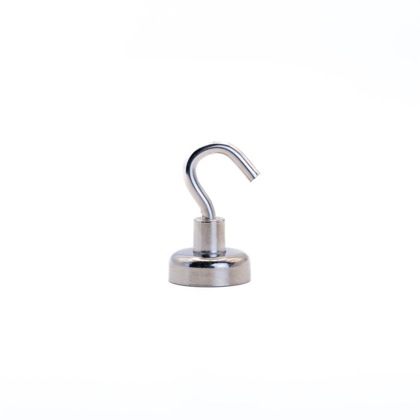 20mm dia Neodymium Clamping Magnet with M4 Hook or Eyebolt - 16.5kg Pull