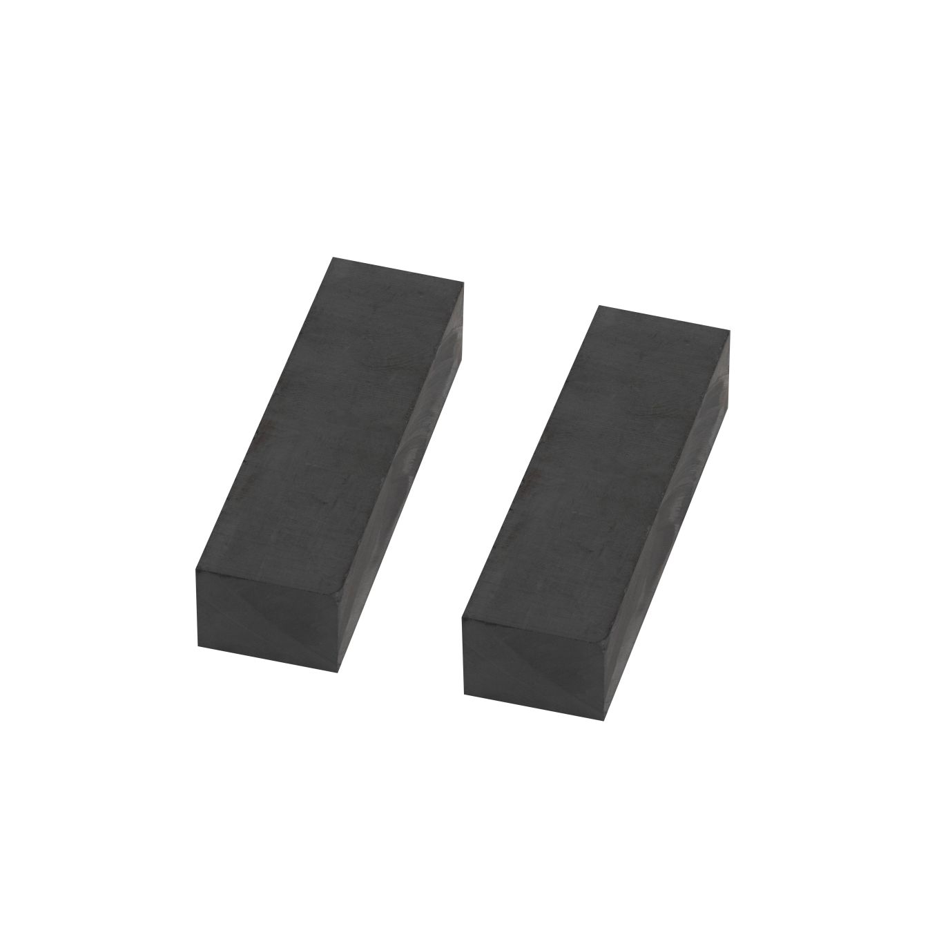 70 x 20 x 15mm thick Y30BH Ferrite Magnet - 4.6kg Pull