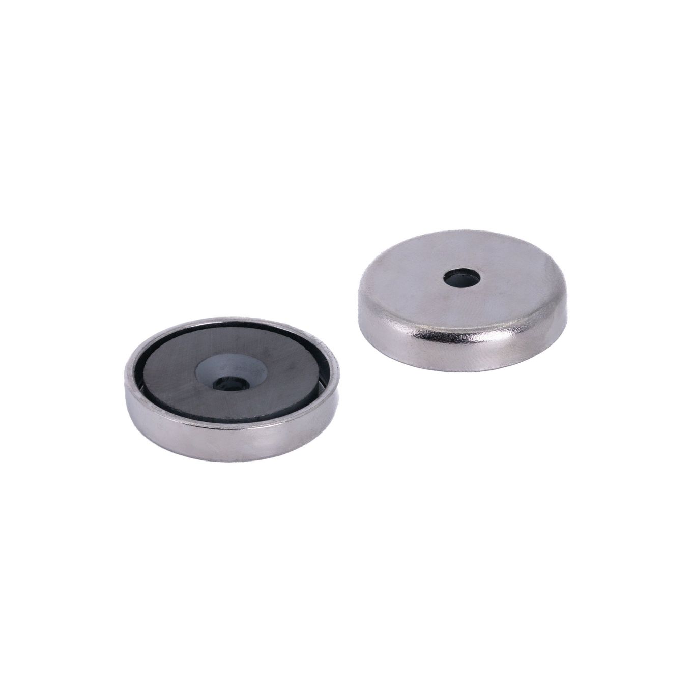 32mm dia x 7mm thick x 5mm c/sink Ferrite Y30BH Pot Magnet - 6.9kg Pull