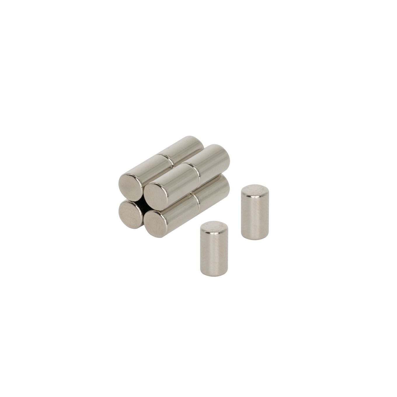4mm dia x 7mm thick N42 Neodymium Magnets - 0.68kg Pull