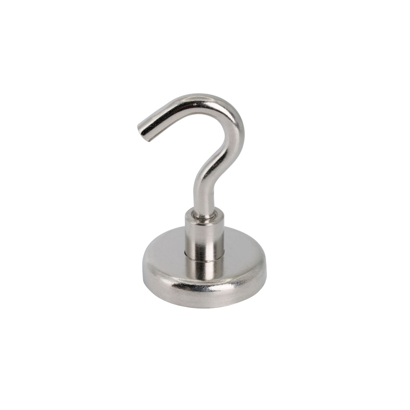 32mm dia Ferrite Clamping Magnet with M6 Hook or Eyebolt - 5.8kg Pull