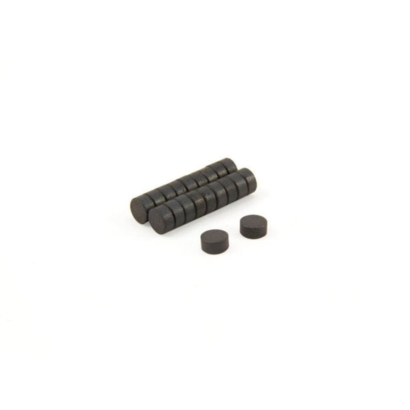 6mm dia x 3mm thick Y10 Ferrite Magnets - 0.063kg Pull
