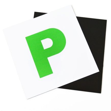 MagFlex® Magnetic Green 'P' Plates for Cars and Motorbikes (Pack of 2)