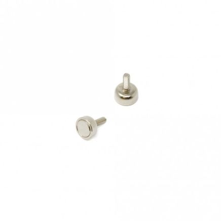 10mm dia x 5mm thick x M3 Stud Samarium Cobalt Pot Magnet - 2.19kg Pull